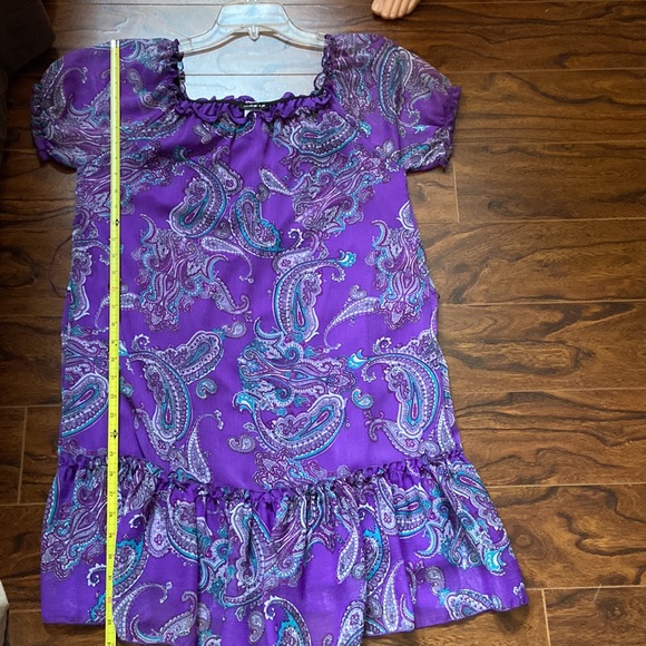 Beautiful paisley off the shoulder dress in size L - Picture 11 of 13